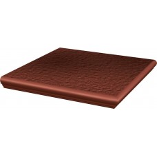 Ступень клинкерная с капиносом 33x33 Cloud Brown Duro наружная